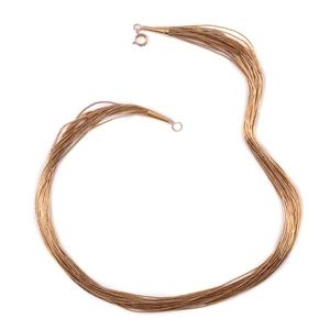 Sante Fe Style Liquid Silver Multi Strand Necklace